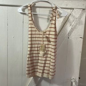 Stripped sweater tank